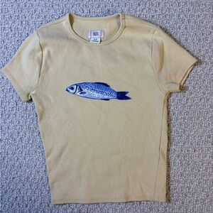 BDG urban outfitters fish baby tee small
